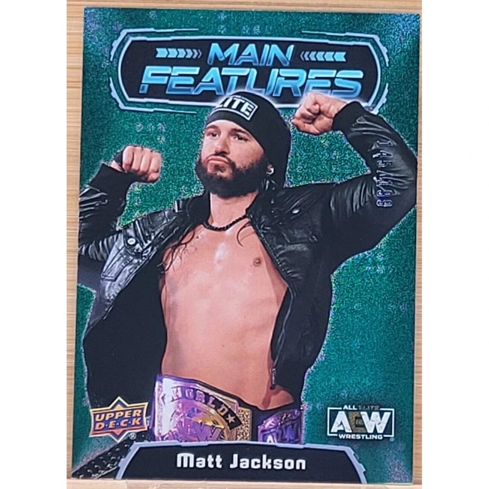 2022 UPPER DECK‎ AEW MATT JACKSON  MAIN FEATURES GREEN #D/199